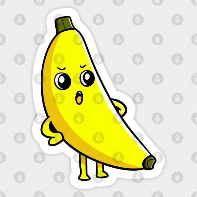 Banana Sticker by WildSloths